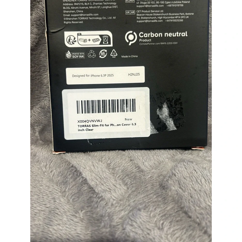 NEW -   TORRAS Slim Fit for iPhone 17 Pro Case ‎  Anti Yellowing Clear